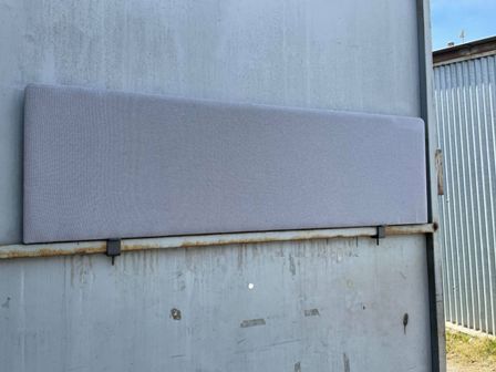Straight 1600mm Desk Top Screen Light Grey