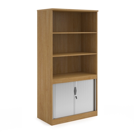 Tambour Open Doors Combination Unit 2000 High Oak