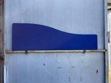 Wave 1600mm Desk Top Screen Blue Silver