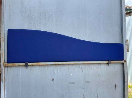 Wave 1800mm Desk Top Screen Blue Silver